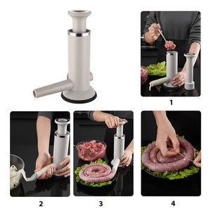 Embutidora Manual Multiuso Para Morcilla, Chorizo y Albóndigas