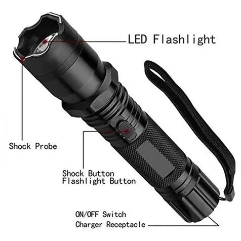 LINTERNA  RECARGABLE CON TASER